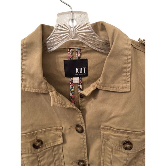 Kut women's khaki coat size M - Picture 2 of 3